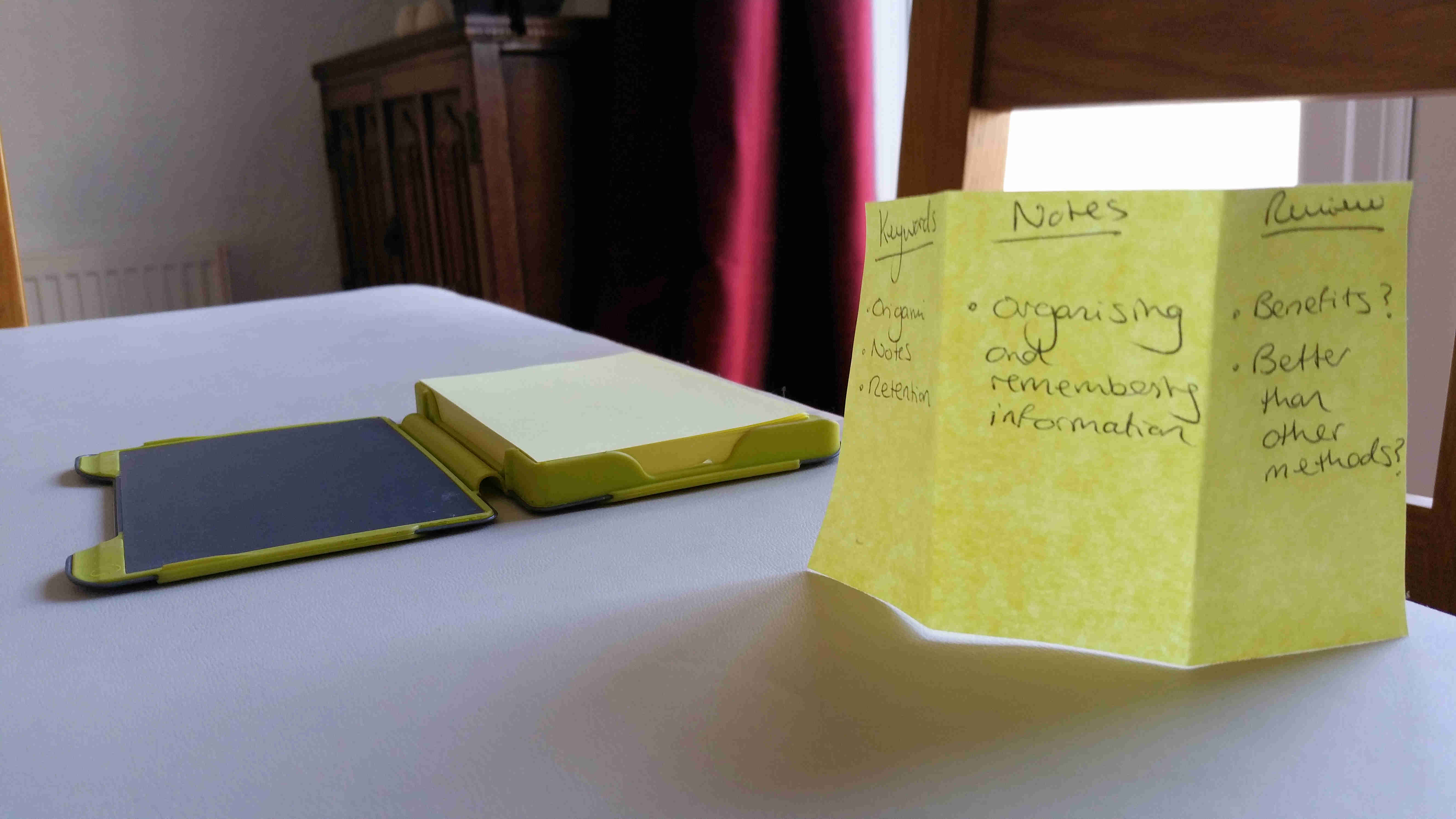 Origami Note Example