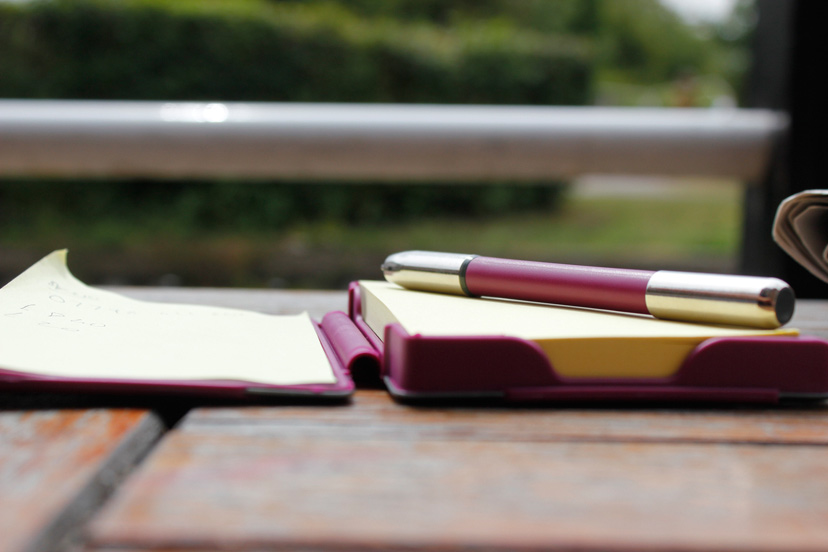 Taking notes helps us remember important things